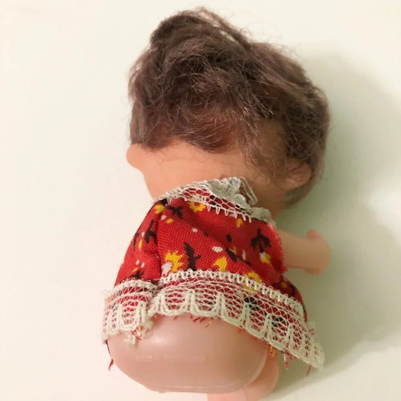 Vintage  Sweet Things Woozie Doll Brunette Freckles 4 Inch Tall Doll - Picture 11 of 16